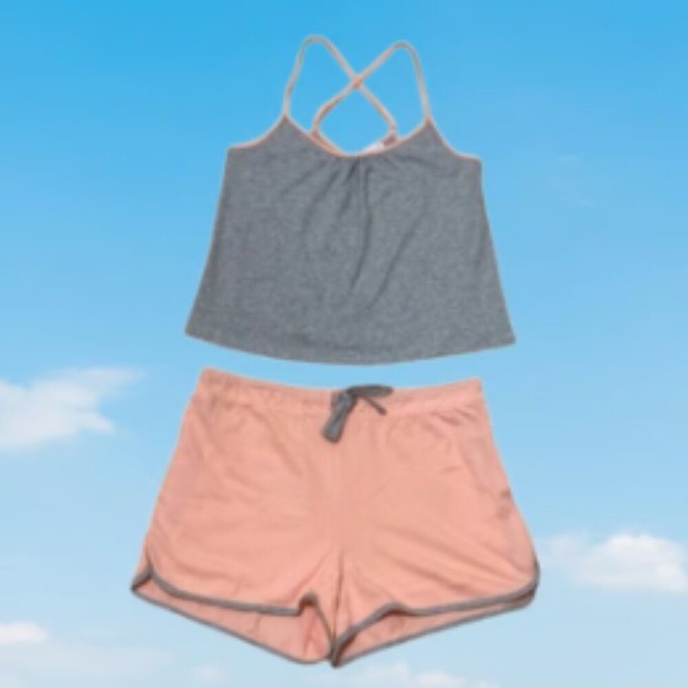 NWOT CALME Night and Day Tank Top & Short Set Women's Size S